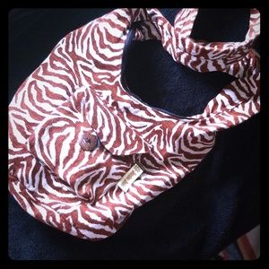 💀Brown zebra print bag